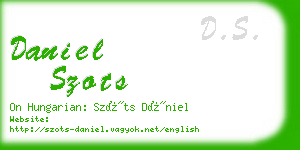 daniel szots business card